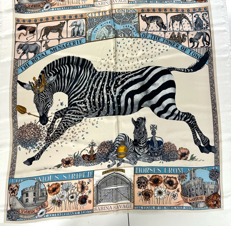 Seidenpanel Zebra