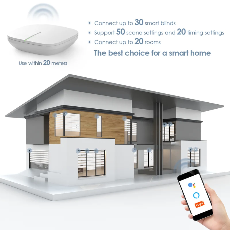 WLAN-Bridge für smarte Rollos & App-Steuerung