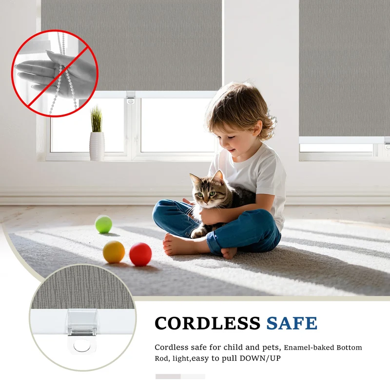 Cordless | Blackout | Cassette | Free-Stop | Roller Shades | Customizable