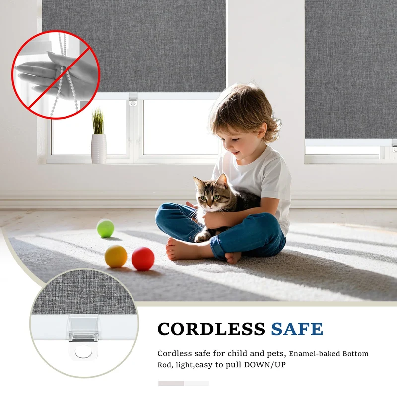 Cordless | Blackout | Cassette | Free-Stop | Roller Shades | Customizable