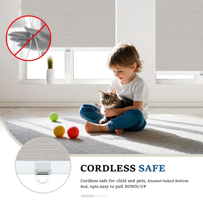 Cordless | Blackout | Cassette | Free-Stop | Roller Shades | Customizable