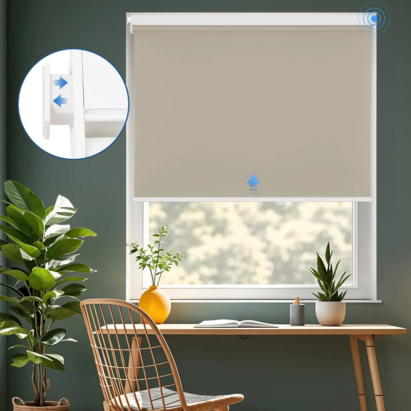 No-Drill | Motorized | Blackout | Rechargeable | Roller Shades | Customizable