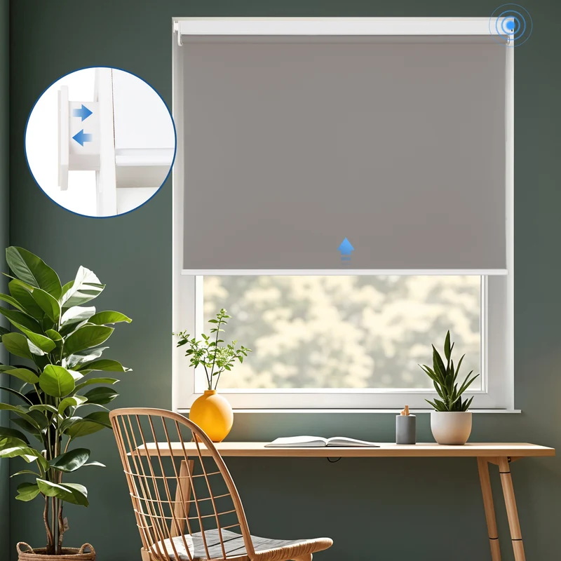 No-Drill | Motorized | Blackout | Rechargeable | Roller Shades | Customizable