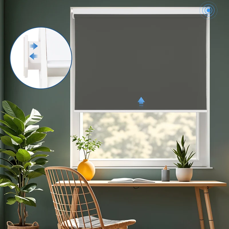 No-Drill | Motorized | Blackout | Rechargeable | Roller Shades | Customizable