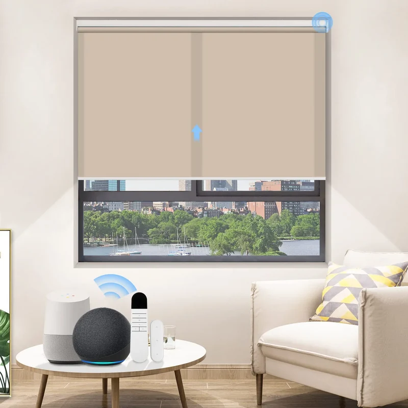 No-Drill | Motorized | Light Filtering | Rechargeable | Roller Shades | Customizable