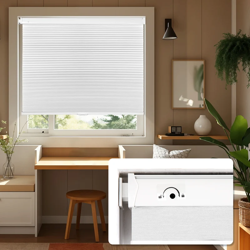 No-Drill | Cordless | Blackout | Free-Stop | Cellular Shades | Customizable