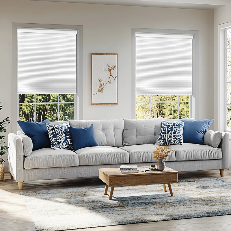 No-Drill | Cordless | Blackout | Free-Stop | Cellular Shades | Customizable