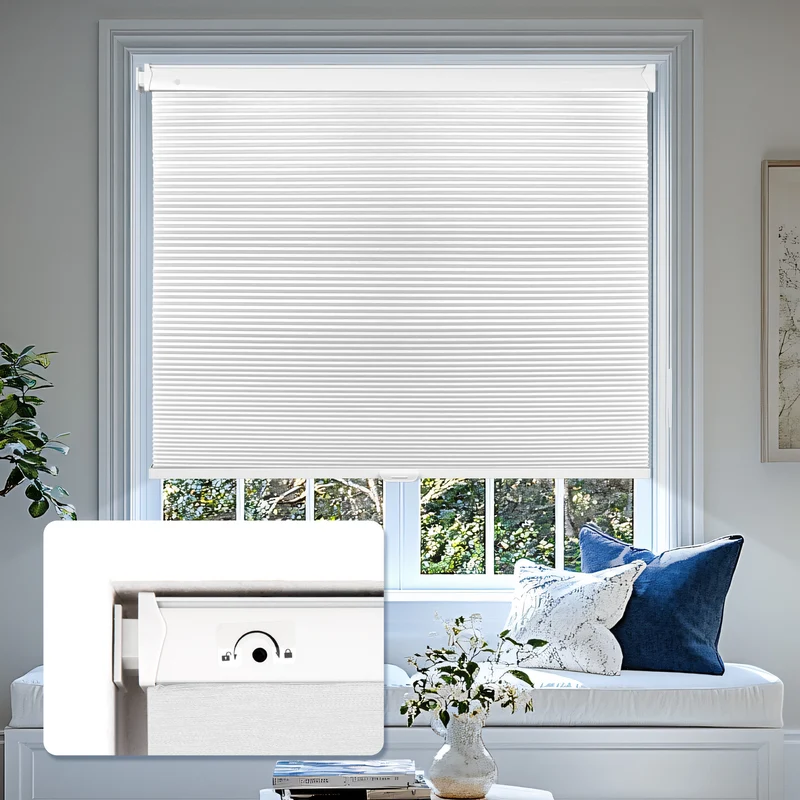 No-Drill | Cordless | Blackout | Free-Stop | Cellular Shades | Customizable