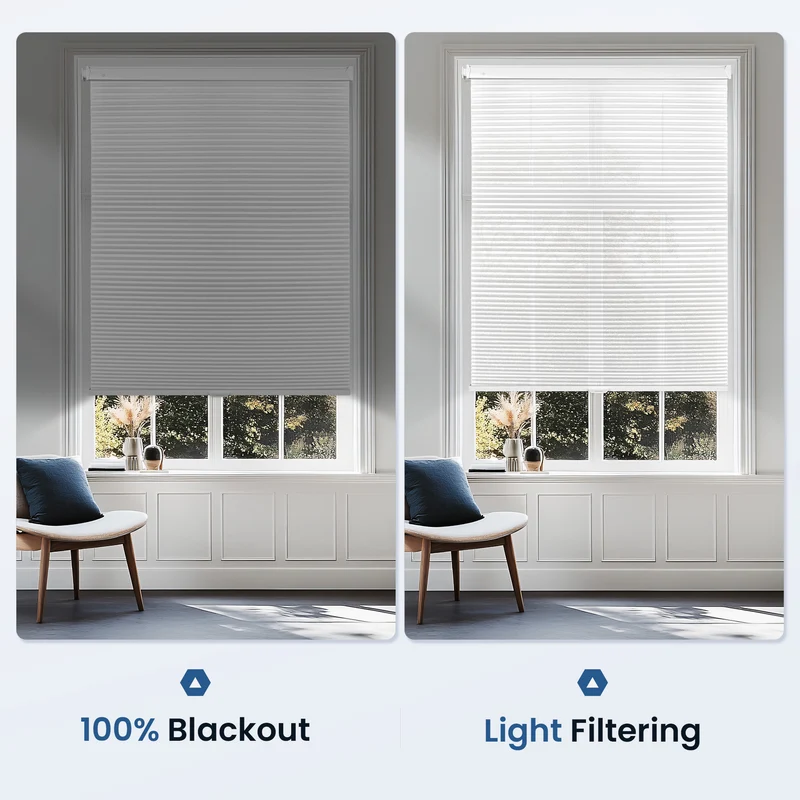 No-Drill | Cordless | Blackout | Free-Stop | Cellular Shades | Customizable