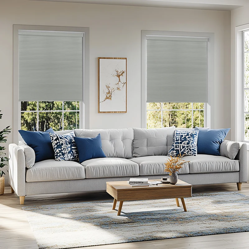 No-Drill | Cordless | Blackout | Free-Stop | Cellular Shades | Customizable