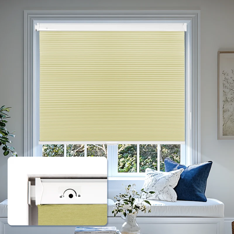 No-Drill | Cordless | Blackout | Free-Stop | Cellular Shades | Customizable