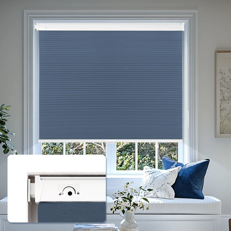 No-Drill | Cordless | Blackout | Free-Stop | Cellular Shades | Customizable