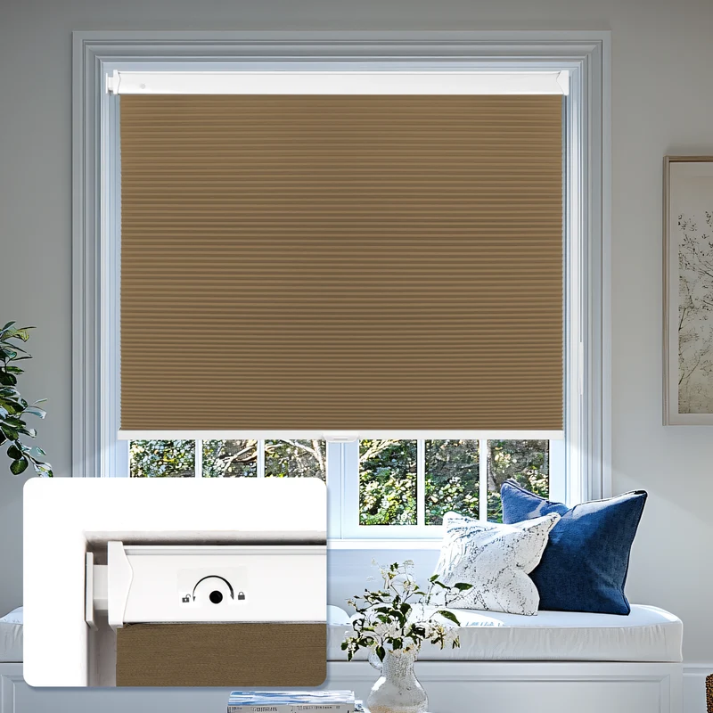 No-Drill | Cordless | Blackout | Free-Stop | Cellular Shades | Customizable