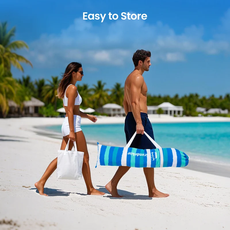 6ft | Detachable Sidewall | With Carry Bag | Beach Cabana Tent