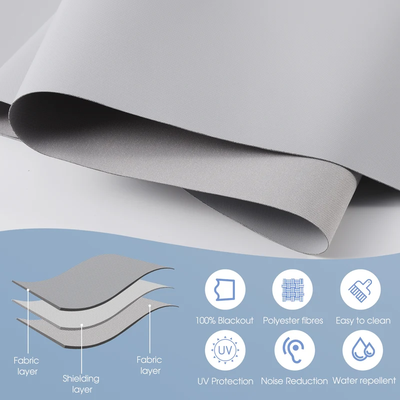 Motorized | Blackout | Rechargeable | Roller Shades | Pre-Sized