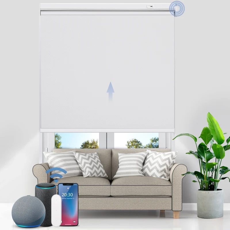 Motorized | Blackout | Rechargeable | Roller Shades | Pre-Sized