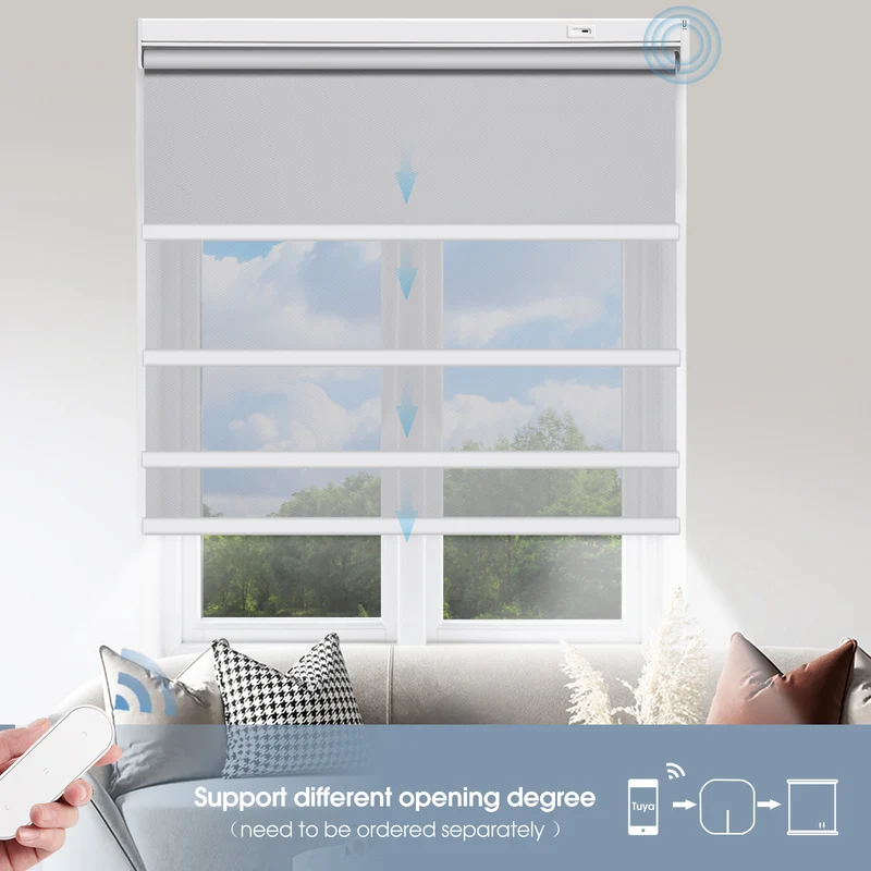 Motorized | Blackout | Rechargeable | Roller Shades | Pre-Sized