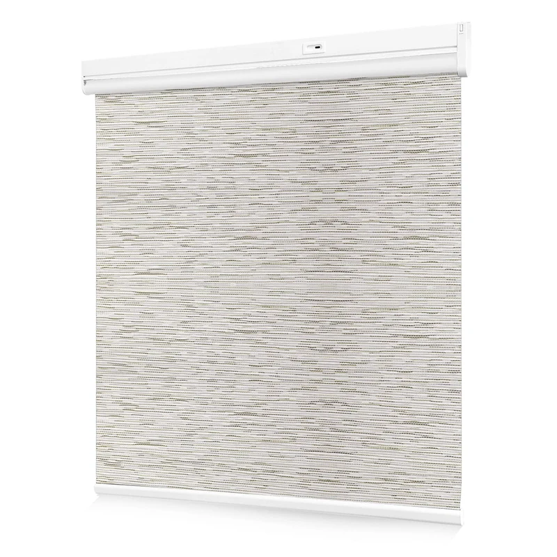 Motorized | Blackout | Rechargeable | Roller Shades | Textured Fabric | Customizable