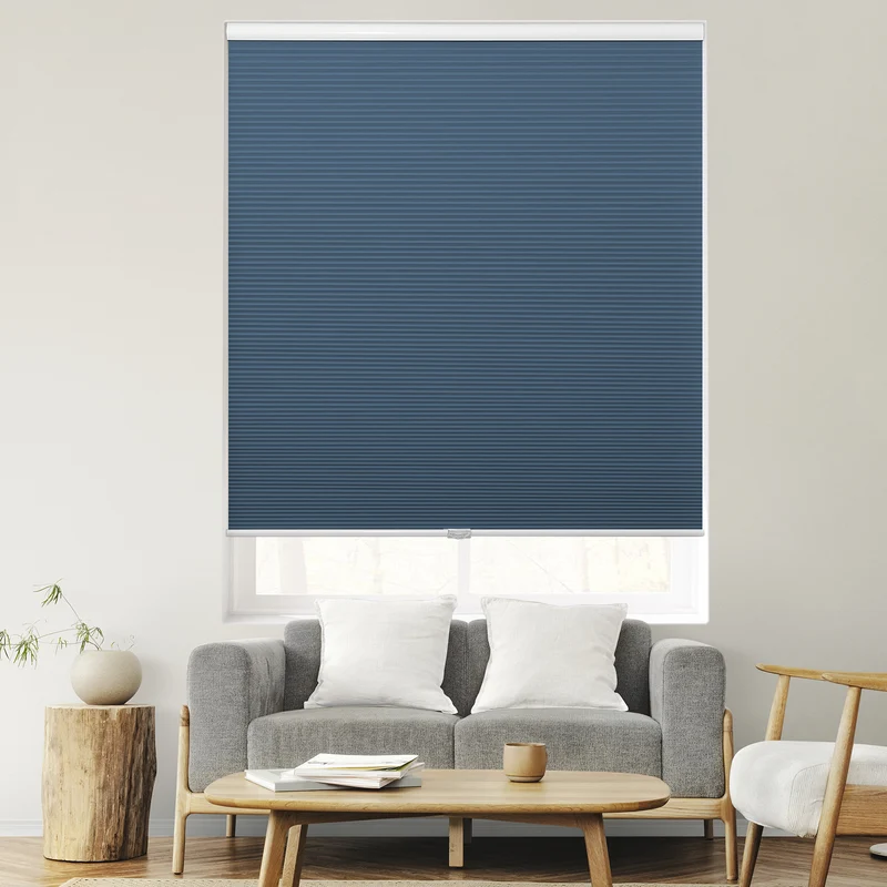 Cordless | Blackout | Free-Stop | Cellular Shades | Blue