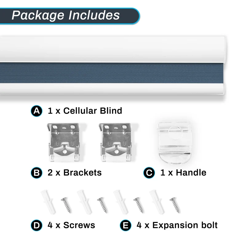 Cordless | Blackout | Free-Stop | Cellular Shades | Blue