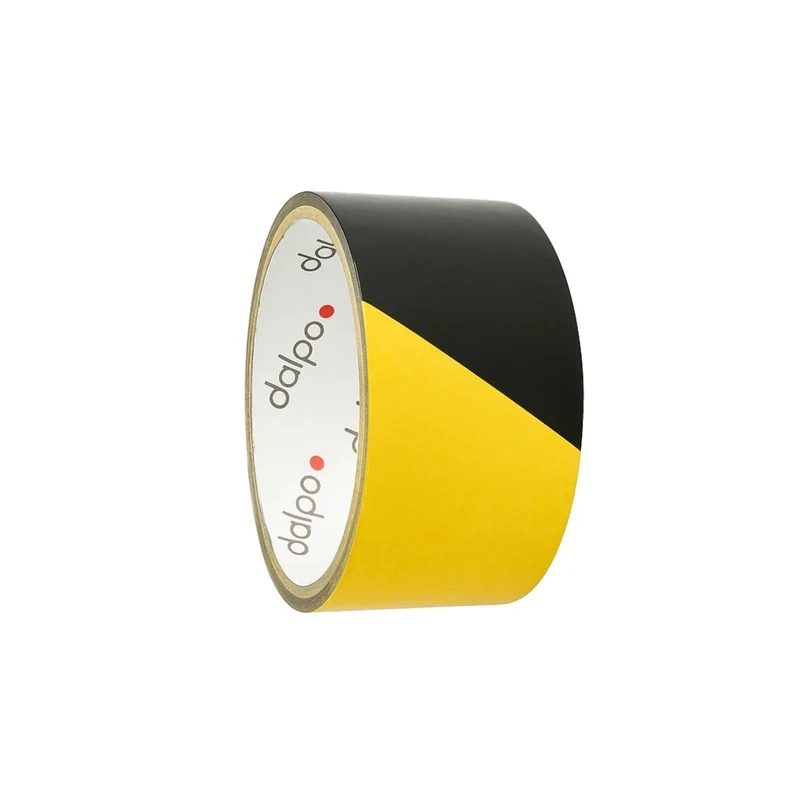 Schwarz-Gelbes Warnband Hotmelt 48 mm x 33 m