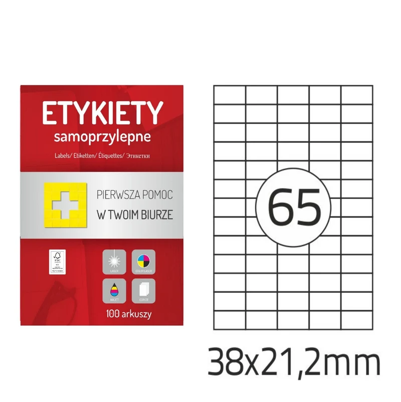 Selbstklebende Etiketten A4 100 Stück Memo Label (verschiedene Größen)