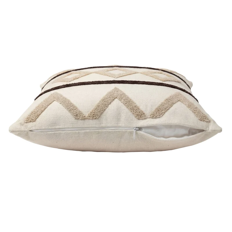 Dekokissen Tribal Pattern Beige 45x45 cm mit Füllung | OEKO-TEX®