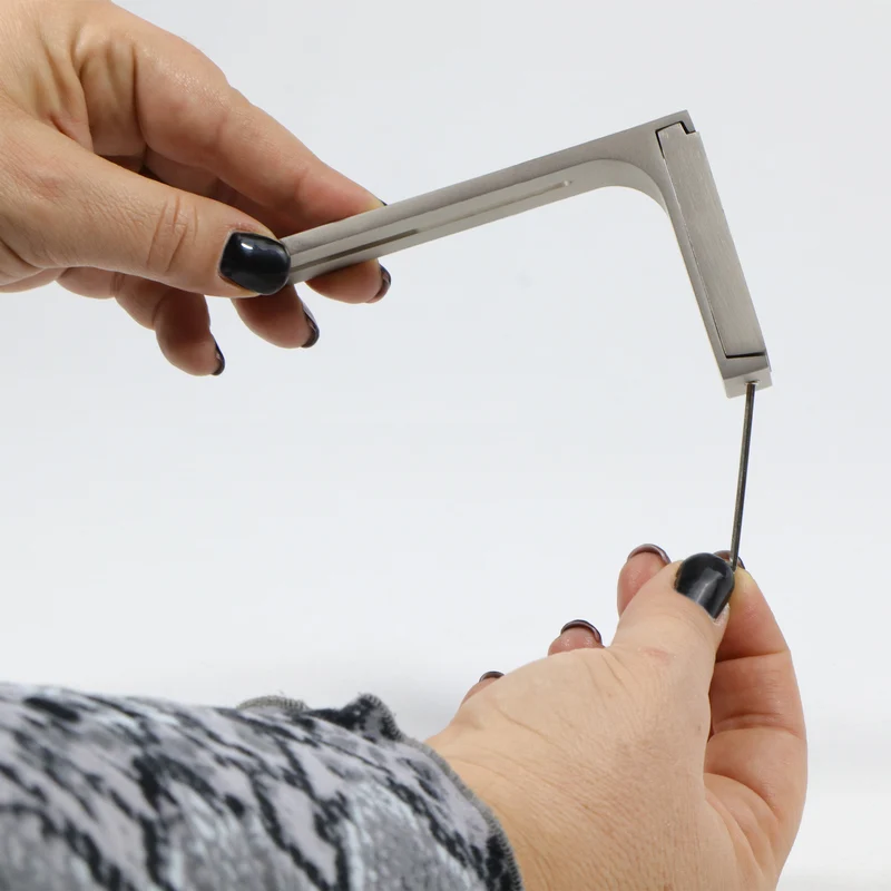 Gardinenschiene Innenlauf auf Maß 2-läufig Edelstahl-optik - Serie Loft