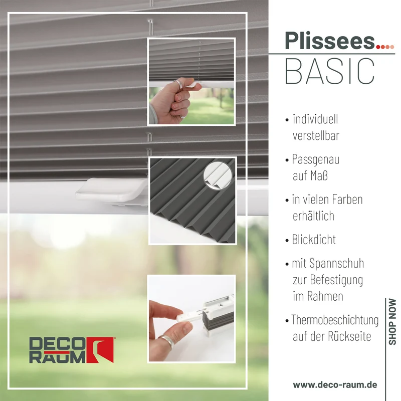 Thermo-Plissee nach Maß