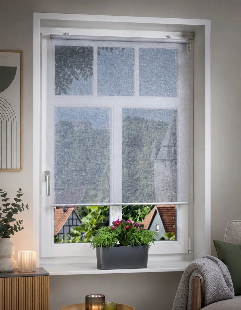 Stoffmuster Klemmfix Springrollo/Mittelzugrollo SHADE