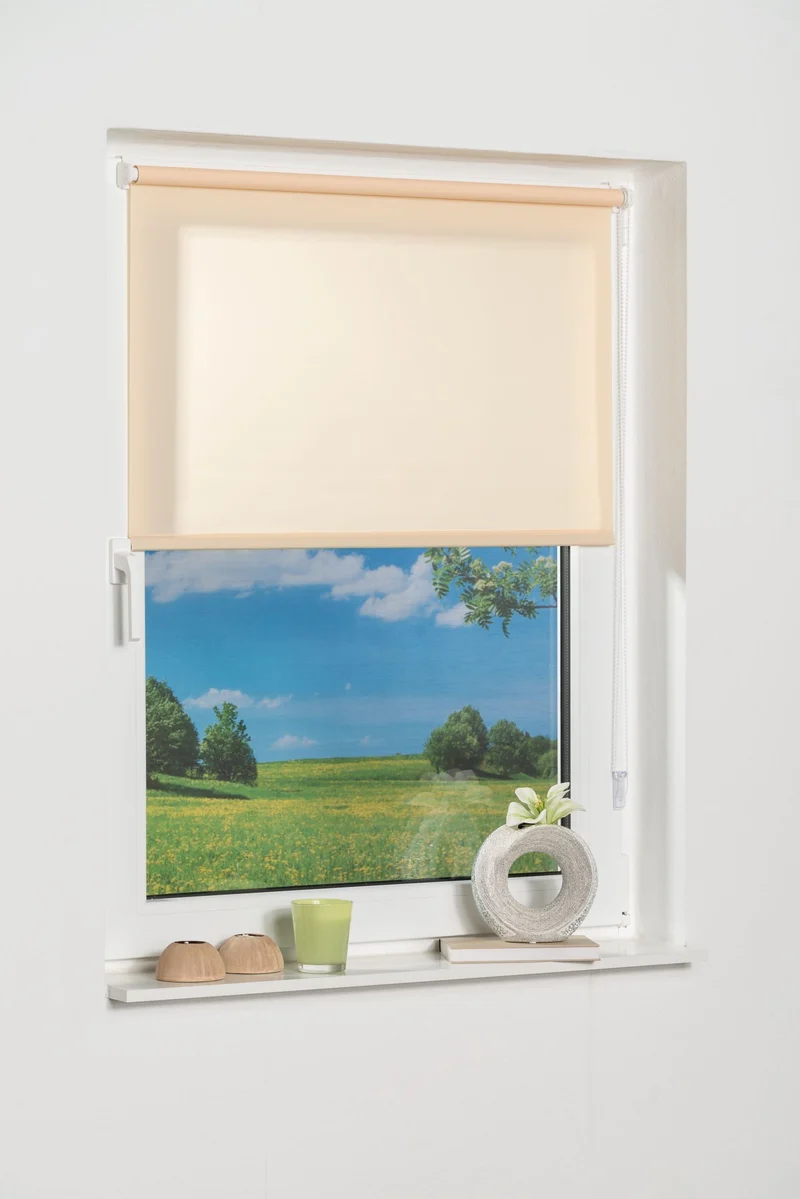 Stoffmuster Klemmfix-Seitenzugrollo, Lichtschutz