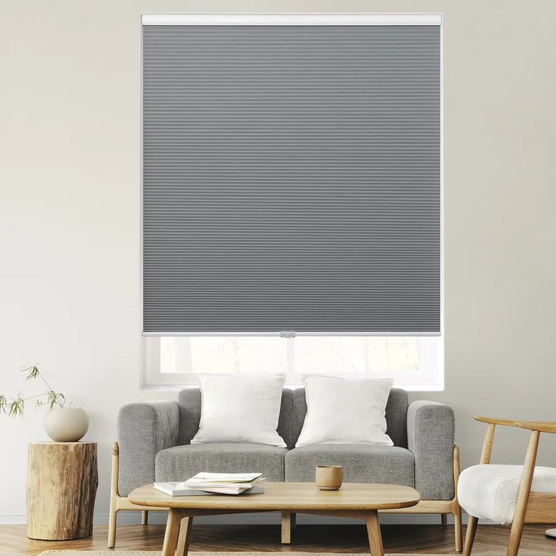 Cordless | Blackout | Free-Stop | Cellular Shades | Gray