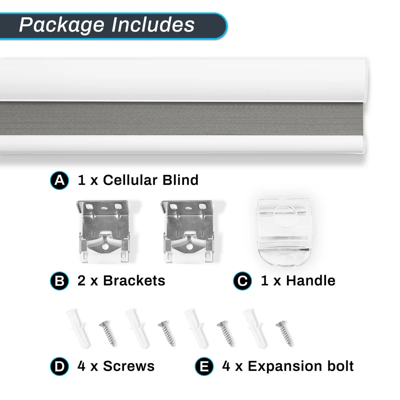 Cordless | Blackout | Free-Stop | Cellular Shades | Gray