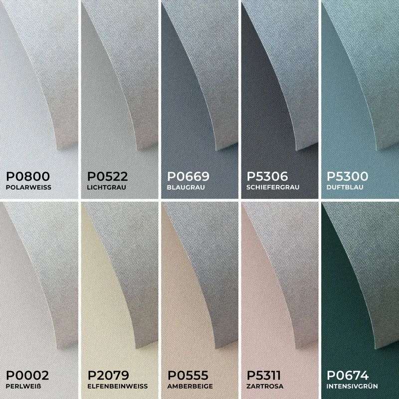 Stoffmuster Hitzeschutz-Rollo-Material