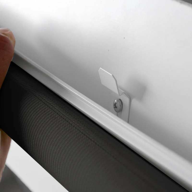 Klemmfix Click Doppelrollo 3 in 1 grau / stahl