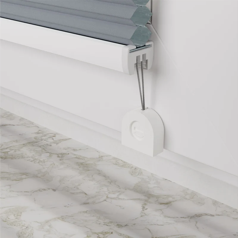 4x-Set Schmale Klemmfix-Halter zum Anklemmen von verspannten Plissees am Fensterrahmen