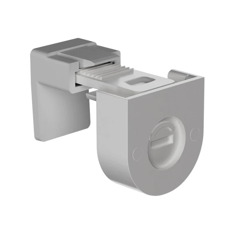 4x-Set Schmale Klemmfix-Halter zum Anklemmen von verspannten Plissees am Fensterrahmen