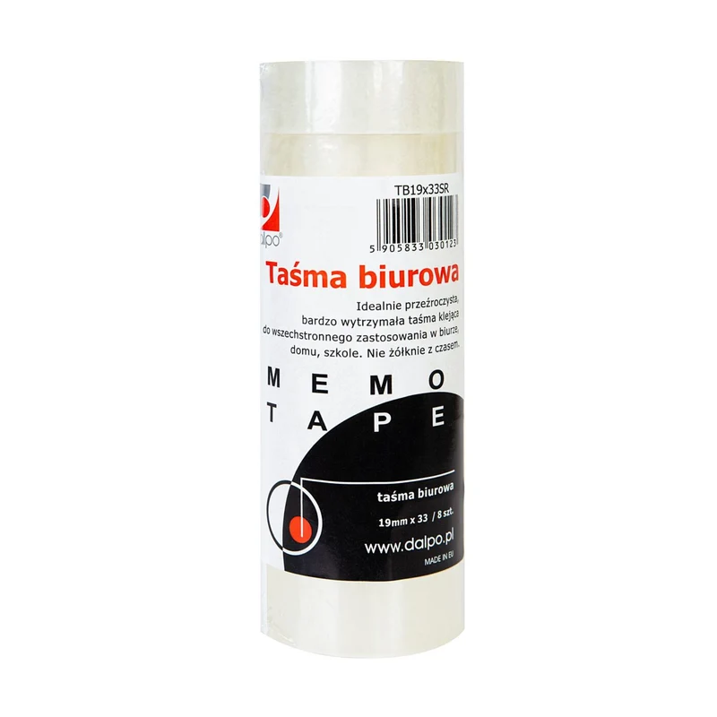 Memo-Tape Büro-Klebeband 19 mm x 33 m – 8 Stück