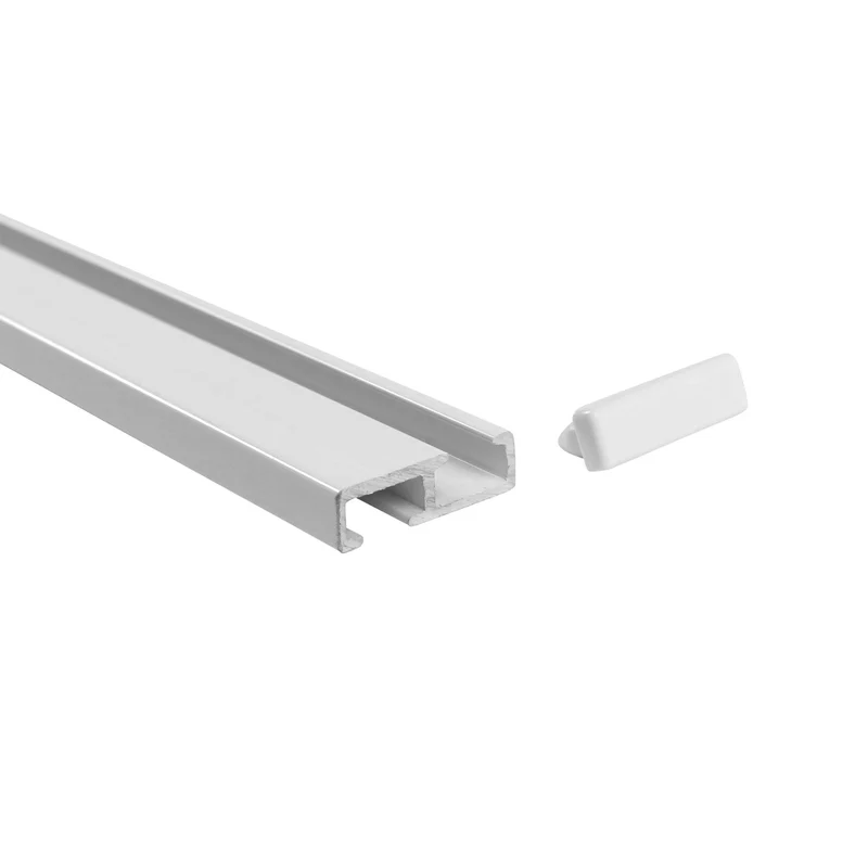 Gardinenschiene Innenlauf auf Maß 1-läufig Weiß - Serie Minimal