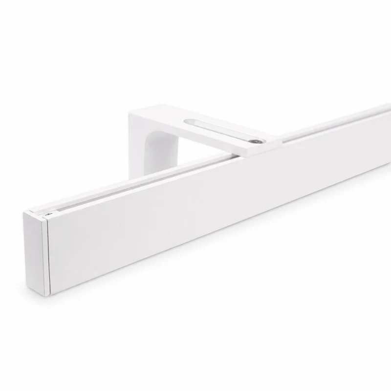 Gardinenschiene Innenlauf auf Maß 1-läufig Weiß - Serie Loft