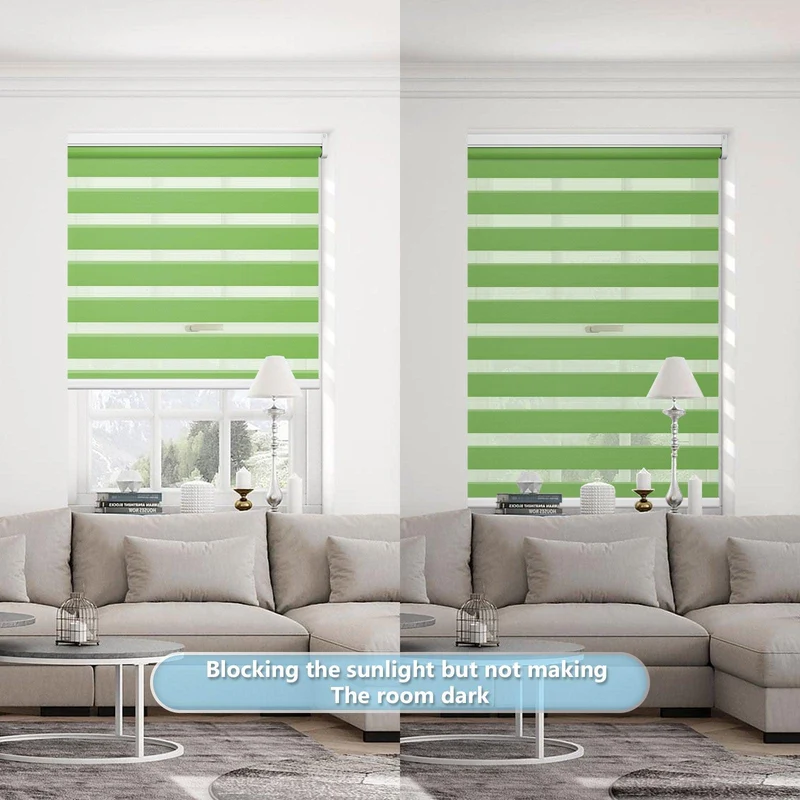 Motorized | Light Filtering | Rechargeable | Zebra Shades | Customizable