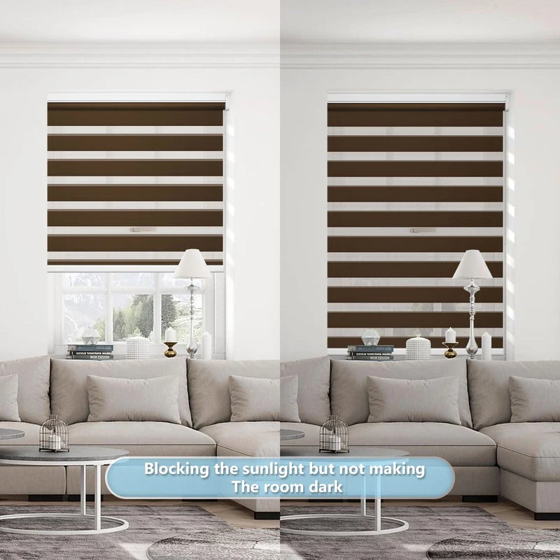 Motorized | Light Filtering | Rechargeable | Zebra Shades | Customizable