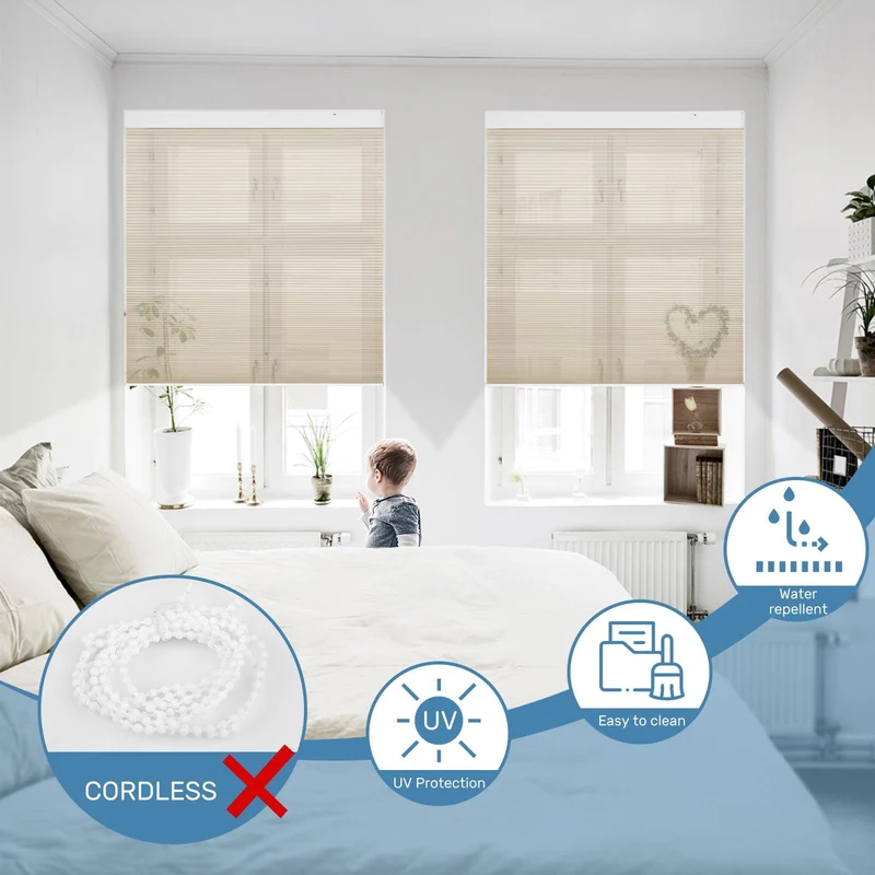 Motorized | Light Filtering | Rechargeable | Cellular Shades | Customizable