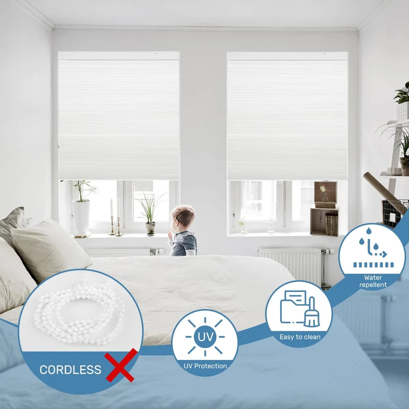 Motorized | Blackout | Rechargeable | Cellular Shades | Customizable