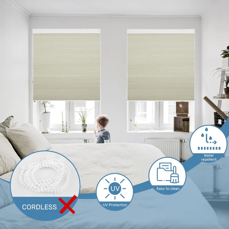 Motorized | Blackout | Rechargeable | Cellular Shades | Customizable