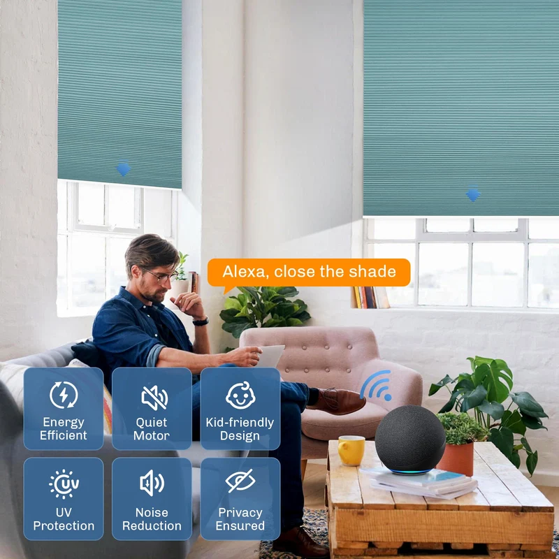 Motorized | Blackout | Rechargeable | Cellular Shades | Customizable