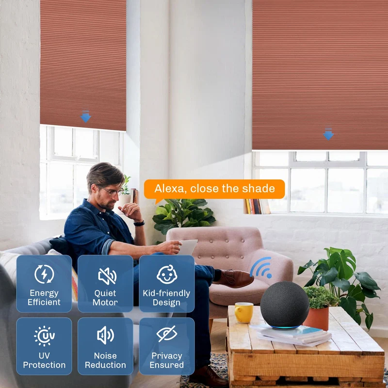 Motorized | Blackout | Rechargeable | Cellular Shades | Customizable