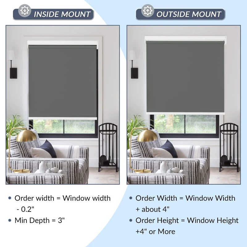 Motorized | Light Filtering | Rechargeable | Roller Shades | Customizable