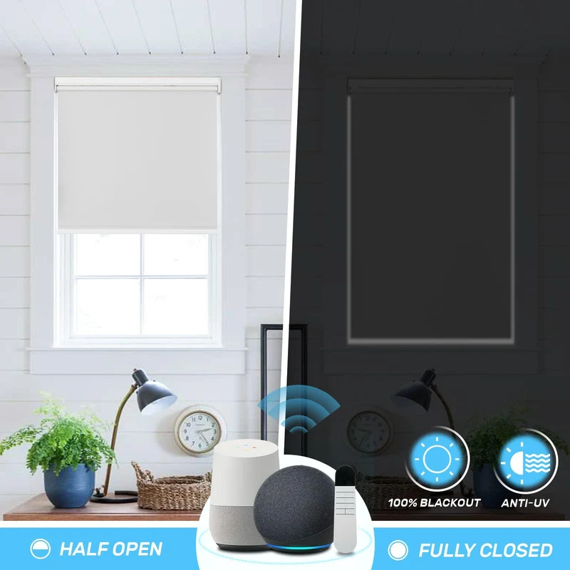 Motorized | Blackout | Rechargeable | Roller Shades | Customizable