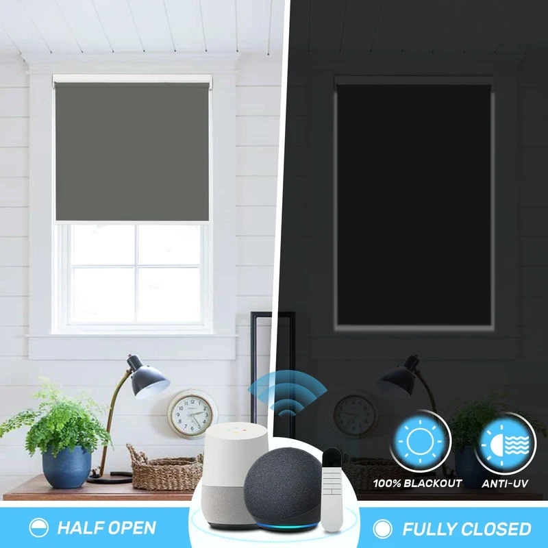 Motorized | Blackout | Rechargeable | Roller Shades | Customizable